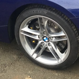 Original alloys refurbed, and csl s with summer tyres off for the winter