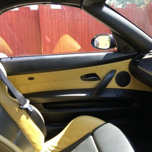 BMW Z4 Yellow Black Sport interior fitted #2