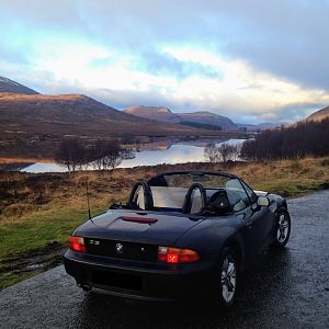 Christmas Day picnic on the road to Ullapool